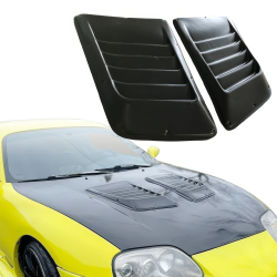 _ VSaero FRP SMAD Louvered Hood Scoops > - image - 1