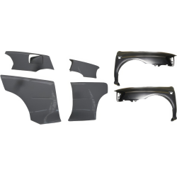VSaero FRP MAT-LS 22B Wide Body Fenders Set 7pc for Subaru Impreza (GC8) 1993-2001 > 4dr Sedan image - 1