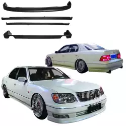 FRP FKON Body Kit 4pc > Lexus LS400 UCF21 1998-2000 image - 3