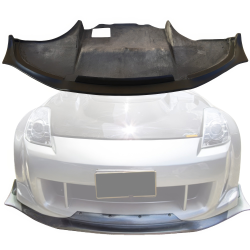 VSaero FRP AMU Front Bumper Diffuser for Nissan 350Z (Z33) 2003-2008 image - 1