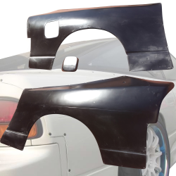 VSaero FRP MSPO Wide Body Fenders (rear) w Gas Cap 50mm for Nissan 240SX 1989-1994 > 3dr Hatch image - 10