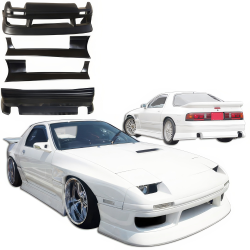 VSaero FRP BSPO v1 Body Kit 4pc for Mazda RX-7 (FC3S) 1986-1992 image - 3