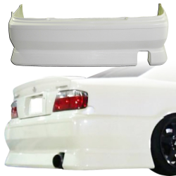 VSaero FRP BSPO Rear Bumper for Toyota Chaser (JZX100) 1997-2000 image - 7