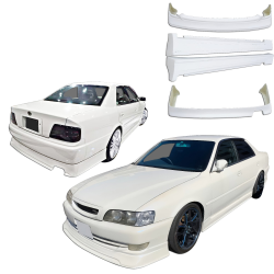 VSaero FRP TRAU Early Lip Body Kit 4pc for Toyota Chaser (JZX100) 1997-1998 image - 3