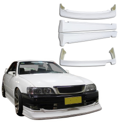 VSaero FRP TRAU Early Lip Body Kit 4pc for Toyota Chaser (JZX100) 1997-1998 image - 1