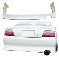 VSaero FRP TRAU Late Rear Lip Valance for Toyota Chaser (JZX100) 1999-2000 image - 8