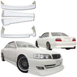 VSaero FRP TRAU Late Lip Body Kit 4pc for Toyota Chaser (JZX100) 1999-2000 image - 3