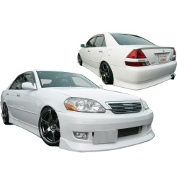VSaero FRP FKON Body Kit 4pc for Toyota Mark II (JZX110) 2001-2007 image - 2
