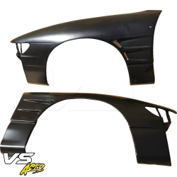 VSaero FRP DMA D1 Wide Body Fenders (front) 40mm for Nissan Silvia (S13) 1989-1994 image - 2