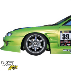 VSaero FRP DMA D1 Wide Body 30mm Fenders (front) for Nissan 240SX (S14) 1997-1998 image - 19