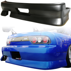 VSaero FRP BSPO Blister Wide Body Rear Bumper for Nissan 240SX 1989-1994 > 3dr Hatch image - 1