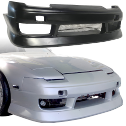 VSaero FRP BSPO Blister Wide Body Front Bumper for Nissan 240SX 1989-1994 > 2/3dr image - 1