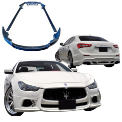 VSaero FRP WAL Body Kit 4pc for Maserati Ghibli 2013-2017 image - 6