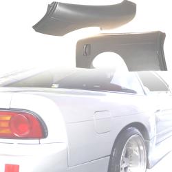 VSaero FRP BSPO Blister Wide Body 70mm Fenders (rear) for Nissan 240SX 1989-1994 > 3dr Hatch image - 1