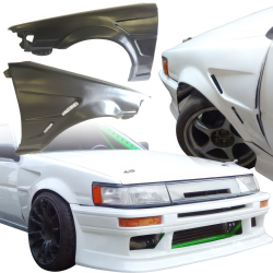VSaero FRP DMA D1 Wide Body Fenders (front) 30mm > Toyota Corolla (AE86) Levin 1984-1987 > 2/3dr image - 21