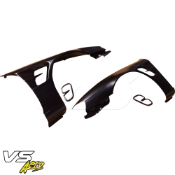 VSaero FRP SMAD Wide Body Fenders (front) 30mm for Nissan 240SX (S14) 1997-1998 image - 4