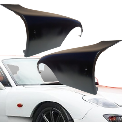 VSaero FRP RAME GT-AD Wide Body Fender Flares (front) for Mazda RX-7 (FD3S) 1993-1997 image - 15