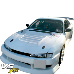 VSaero FRP BSPO Blister Wide Body Front Bumper for Nissan 240SX (S14) 1997-1998 image - 7