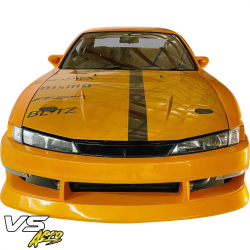VSaero FRP BSPO Blister Wide Body Front Bumper for Nissan 240SX (S14) 1997-1998 image - 3