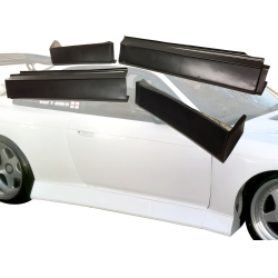 VSaero FRP BSPO Blister Wide Body Side Skirts 4pc for Nissan 240SX (S14) 1995-1998 image - 15