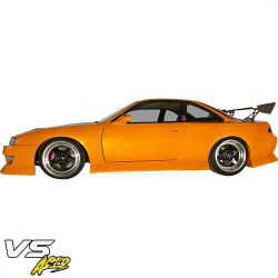 VSaero FRP BSPO Blister Wide Body Side Skirts 4pc for Nissan 240SX (S14) 1995-1998 image - 3