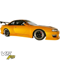 VSaero FRP BSPO Blister Wide Body Side Skirts 4pc for Nissan 240SX (S14) 1995-1998 image - 4