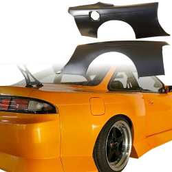 VSaero FRP BSPO Blister Wide Body Fenders (rear) for Nissan 240SX (S14) 1995-1998 image - 1