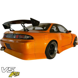 VSaero FRP BSPO Blister Wide Body Rear Bumper 3pc for Nissan 240SX (S14) 1995-1998 image - 2