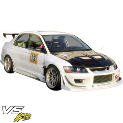 VSaero FRP VAR Side Skirts 4pc for Mitsubishi Evolution EVO8 EVO9 CT9A 2003-2006 image - 17