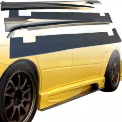 FRP VAR Side Skirts 4pc > Mitsubishi Evolution EVO8 EVO9 CT9A 2003-2006 image - 1