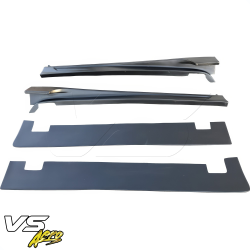 VSaero FRP VAR Side Skirts 4pc for Mitsubishi Evolution EVO8 EVO9 CT9A 2003-2006 image - 8