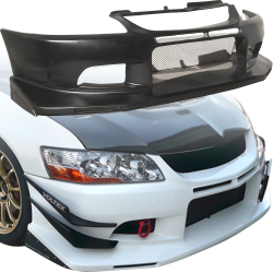 VSaero FRP VOLT 4pc Front Bumper for Mitsubishi Evolution EVO8 EVO9 CT9A 2003-2006 image - 19