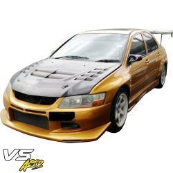 VSaero FRP VOLT 4pc Front Bumper for Mitsubishi Evolution EVO8 EVO9 CT9A 2003-2006 image - 3