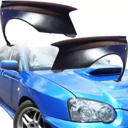 FRP LSPO WRC Wide Body Fenders (front) (new mold) > Subaru Impreza WRX 2004-2005 > 4/5dr image - 1