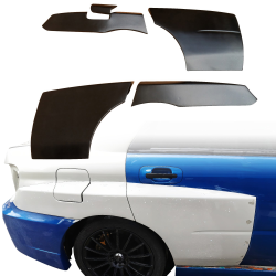 VSaero FRP LSPO WRC Wide Body Tapered Fender Flares (rear) 5pc for Subaru Impreza WRX 2002-2007 > 4dr Sedan image - 20