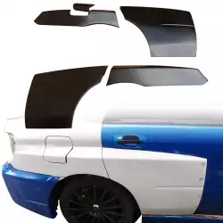 FRP LSPO WRC Wide Body Tapered Fender Flares (rear) 5pc > Subaru Impreza WRX 2002-2007 > 4dr Sedan image - 24