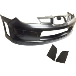 VSaero FRP WRC Front Bumper 3pc for Subaru Impreza WRX 2006-2007 > 4/5dr image - 1