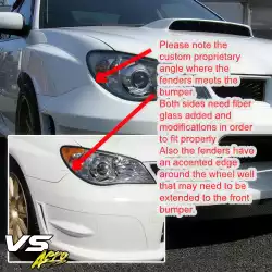FRP LSPO WRC Custom Wide Body Fenders (front) > Subaru Impreza WRX 2006-2007 > 4/5dr image - 2