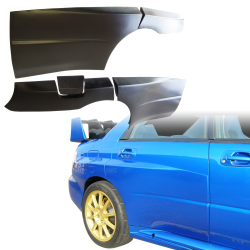 VSaero FRP LSPO WRC Wide Body XL Fenders (rear) 5pc 50mm > Subaru Impreza WRX 2002-2007 > 4dr Sedan image - 1