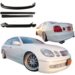 VSaero FRP WAL EXEC Body Kit 4pc for Lexus GS300 1998-2002 image - 3