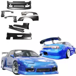 FRP BSPO Blister Wide Body Complete Kit 8pc > Nissan 240SX 1989-1994 > 3dr Hatch image - 1