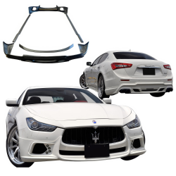 VSaero FRP WAL Body Kit 5pc /w Wing for Maserati Ghibli 2013-2017 image - 6
