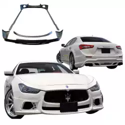 FRP WAL Body Kit 5pc /w Wing > Maserati Ghibli 2013-2017 image - 6