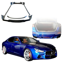 VSaero FRP WAL Body Kit 5pc /w Wing for Maserati Ghibli 2013-2017 image - 1