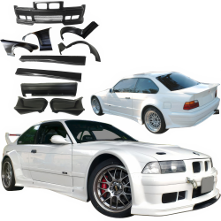 VSaero FRP RIEG DTM Wide Body Kit 8pc for BMW 318i 325i (E36) 1992-1998 > 2dr Coupe image - 3