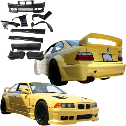 VSaero FRP RIEG DTM Wide Body Kit 8pc for BMW 318i 325i (E36) 1992-1998 > 2dr Coupe image - 1