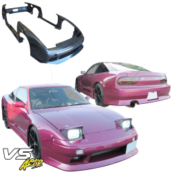 VSaero FRP VERT RIG Wide Body Kit 8pc for Nissan 240SX 1989-1994 > 3dr image - 2