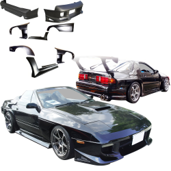 VSaero FRP RMAG Wide Body Kit 8pc for Mazda RX-7 (FC3S) 1986-1992 image - 1