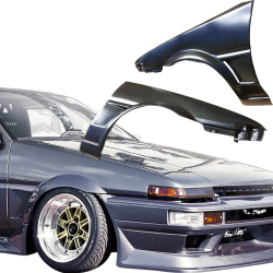 VSaero FRP ORI Wide Body Fenders (front) 20mm for Toyota Corolla (AE86) 1984-1987 > 2/3dr image - 24