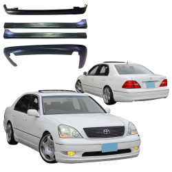 VSaero FRP WAL Body Kit 4pc for Lexus LS430 UCF30 2001-2003 image - 3